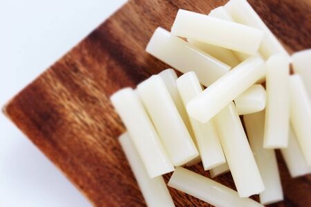 Tteok-bokki ingredient rice stick cakeの写真素材