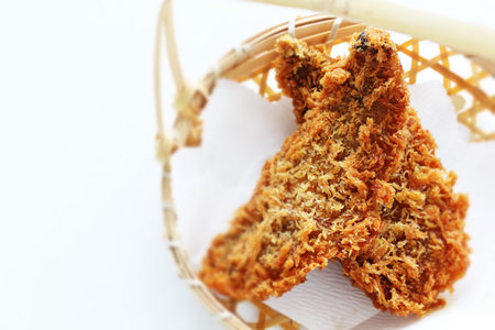 Japanese food, deep fried horse mackerel cutlet
