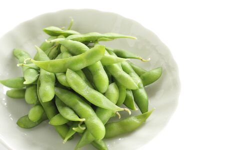 Japanese food, boiled soy bean in bowl for healthy eatingの写真素材