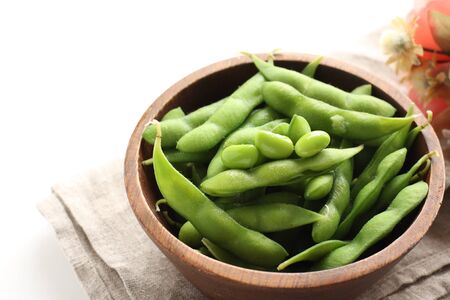 Japanese food, boiled soy bean in bowl for healthy eatingの写真素材