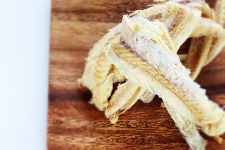 Korean food ingredient, dried cod fishの写真素材