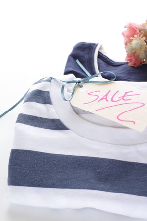 No brand T-shirt and hand written SALE tagの写真素材