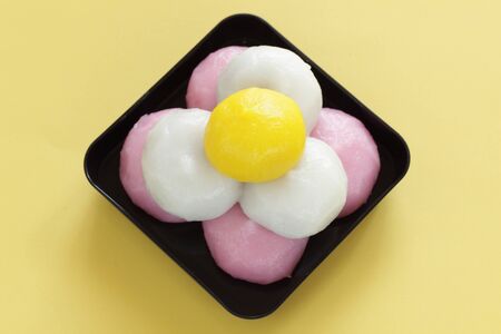 Chinese food, sticky rice ball for Mid-Autumn festival foodの写真素材