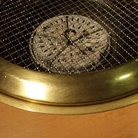 Korean barbecue charcoal grillの写真素材