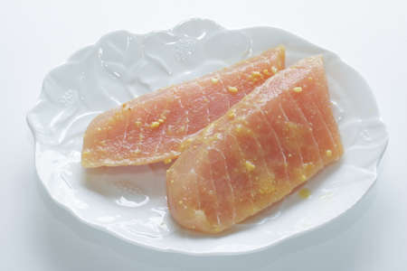 Japanese food, seasoning sword fish filletの写真素材