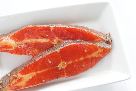 Japanese food, marinated flat fish fillet for healthy cooking ingredientの写真素材