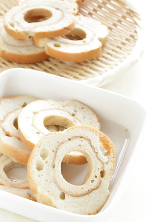 Japanese food, dried wheat bran for healthy food image