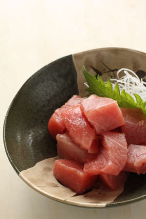 Japanese food, tuna fish Sashimi for gourmet food imageの写真素材