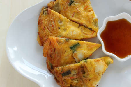 Chinese yum cha food, pan fried radish cake for new year food imageの写真素材