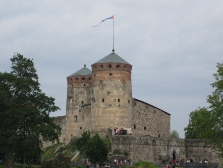 Olavinlinna in Savonlinna, Finlandのeditorial素材