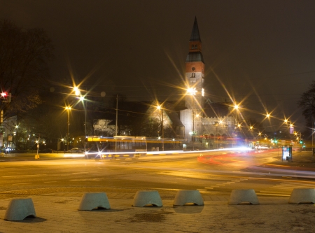 Helsinki, Finland - December 26, 2013 - National Museum of Finland at Boxing Day 2013のeditorial素材