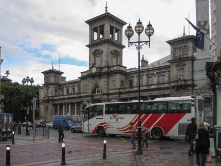 Connolly Station in Dublin, Irelandのeditorial素材