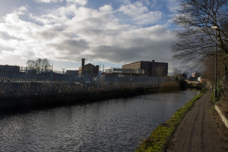 Cityscape along the Ashton Canalのeditorial素材