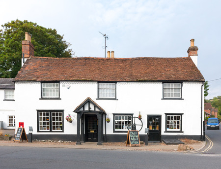 The Bull At Streatley, a beautiful 15th Century Coaching Inn located at central Streatley, Berkshire, England.のeditorial素材