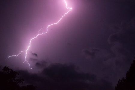 This lightning was the closest of all.