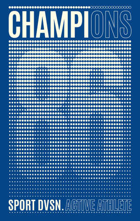 Champions 86 sport division, t-shirt modern graphic design, athletic, number with pointsのイラスト素材