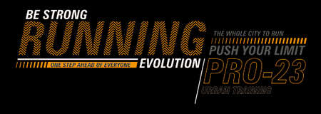 Running evolution pro graphic vector sportのイラスト素材