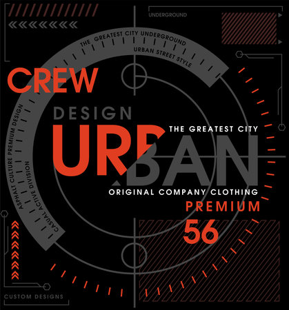 Urban design street graphic t-shirt, casual and urban clothing vector illustrationのイラスト素材