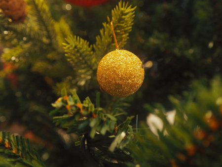 Christmas decorations in the tree