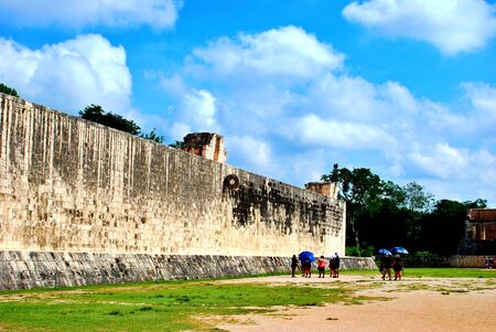 Chichen Itza is one of the main archaeological sites of the Yucatan Peninsula, in Mexicoの写真素材