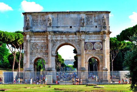 Wonders and details of ancient Rome, streets, monuments and charming corners.のeditorial素材