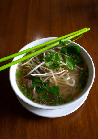 A hot bowl of Beef Pho, a soup thatâ€™s considered a street food that has become popular in the...