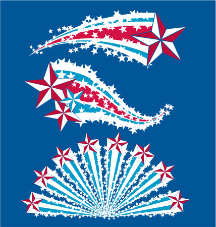 Flying Stars cometのイラスト素材