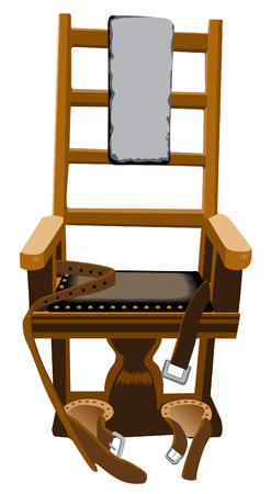 Criminal Punishment capital crime electric chairのイラスト素材