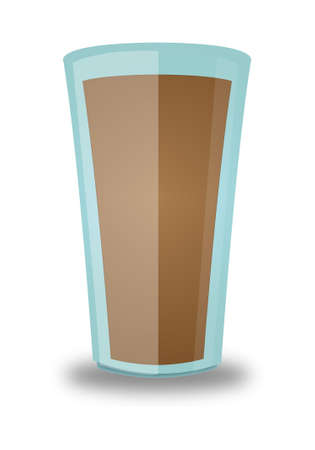 Chocolate Beverage Glass のイラスト素材