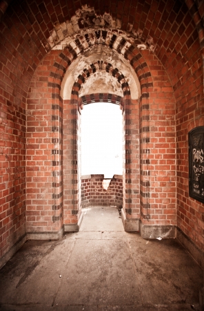 Image of a classic doorway in some ancient building in Berlin, Germany.の写真素材