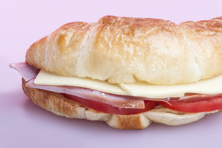 Colorful bun design with filling, burgers including fish and vegetable, very tasty look, background is pink color, dining table of a luxury hotel or house .の写真素材