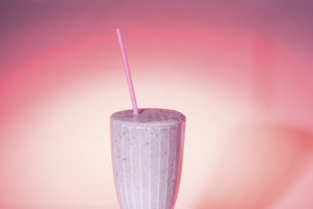 Top quality faluda glass on table, pink color cup and background, colorized photograph including perfect lights, very tasty hot drink of luxury house.の写真素材