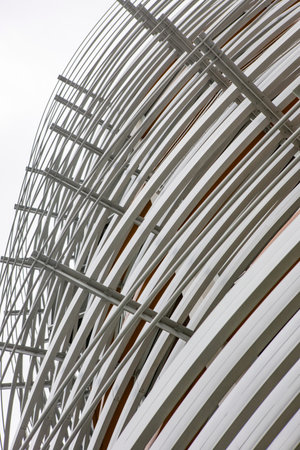 Cropped image of modern office building in Brisbane city, Australia. High quality photo