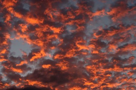 Brilliant colors and light during sunrise.の写真素材
