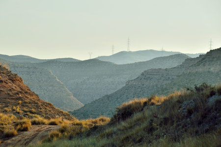 Through the mountainsの写真素材