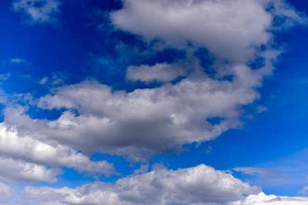blue sky and clouds wallpaperの写真素材