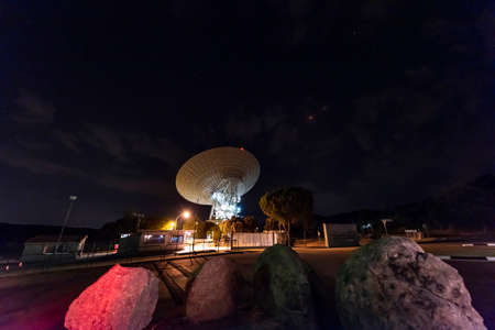 deep space station in Robledo de chavela. Radiotelescope Antennas.のeditorial素材