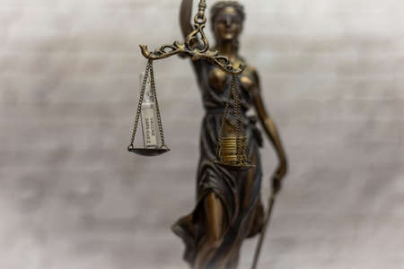 concept of balancing interests between health and economics.の写真素材