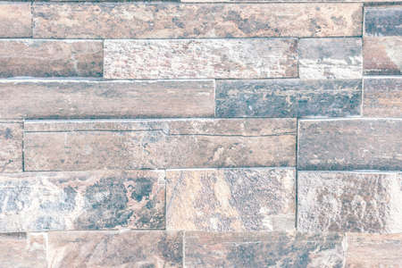 Stone brick wall texture. Stone wall backgroundの写真素材