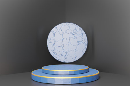 Abstract background, mock-up scene with podium for product display. 3d rendering.の写真素材
