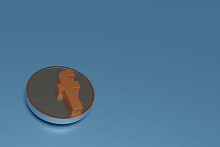 Facebook logo in gold and silver color isolated on background, all in 3d.のeditorial素材