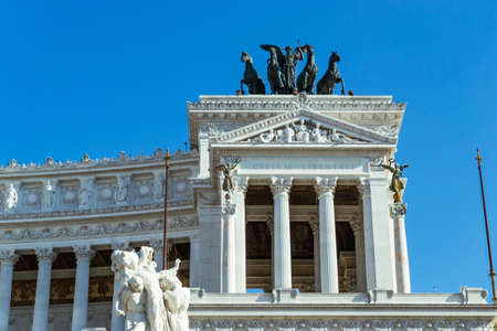 emblematic places for sightseeing in the city of Rome, Italy.の写真素材
