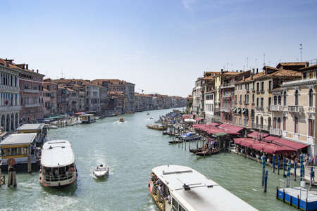 Venice canals by day. Tourism in Italy.の写真素材