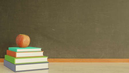Back to school promotional wallpaper. 3d rendering.の写真素材