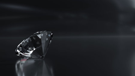 Loose Diamonds on White Background
