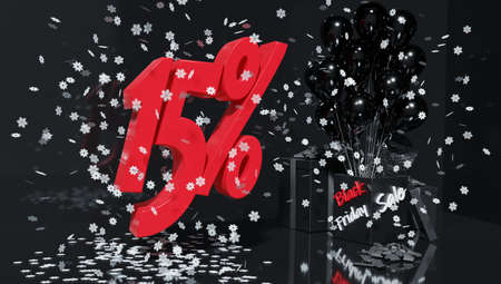 Special discounts for the Black Friday holiday. Sales and shopping.の写真素材