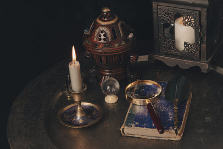 future teller mystery night.の写真素材