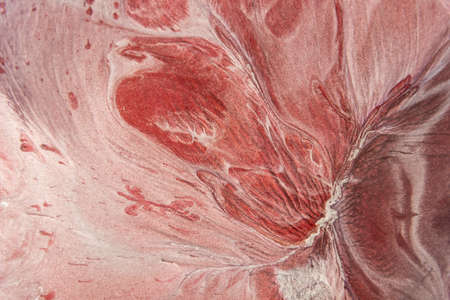 Abstract texture of liquid acrylic art. Part of image.の写真素材