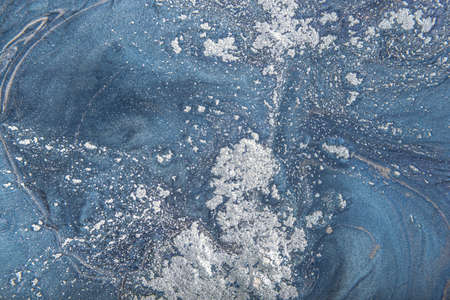 Abstract ocean in acrylic colour. Texture for products and shapes.の写真素材