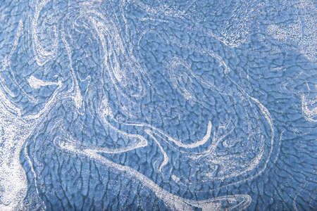 Abstract ocean in acrylic colour. Texture for products and shapes.の写真素材